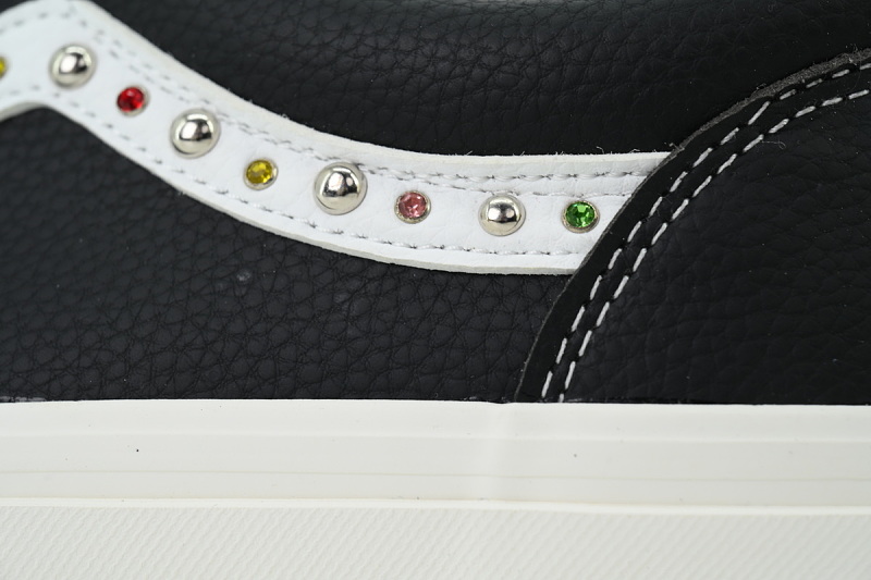 【AB2X7】珍珠皮黑 万斯 经典低帮时尚板鞋 VN000S52BLK Vans Old Skool 36 'Pearlized Pack - Black'