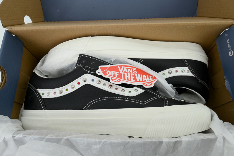【AB2X7】珍珠皮黑 万斯 经典低帮时尚板鞋 VN000S52BLK Vans Old Skool 36 'Pearlized Pack - Black'