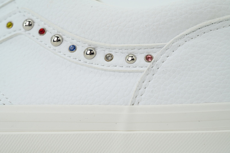 【AB2X7】珍珠皮白 万斯 经典低帮时尚板鞋 VN000S52BLK Vans Premium Old Skool 36 Pearlized 'Pearl skin white'