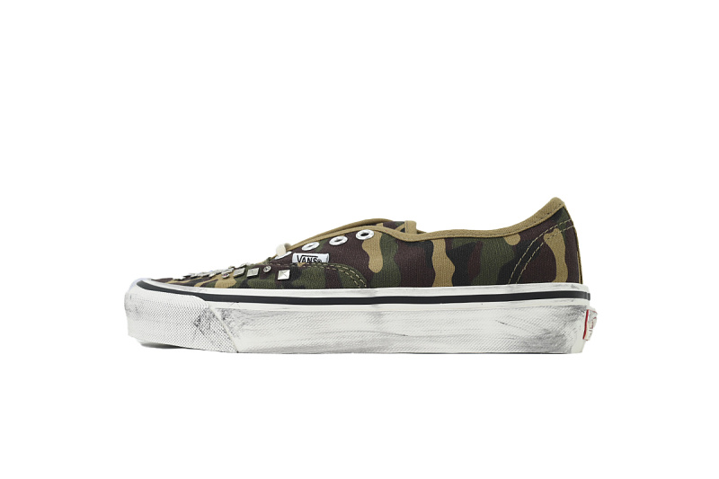 【AB3X7】铆钉迷彩 万斯 经典低帮时尚板鞋 VN000D9NWVD Vans Premium Authentic 'Woodland Camo Green'