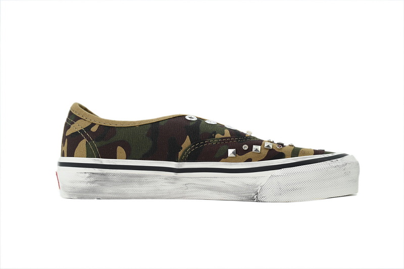【AB3X7】铆钉迷彩 万斯 经典低帮时尚板鞋 VN000D9NWVD Vans Premium Authentic 'Woodland Camo Green'