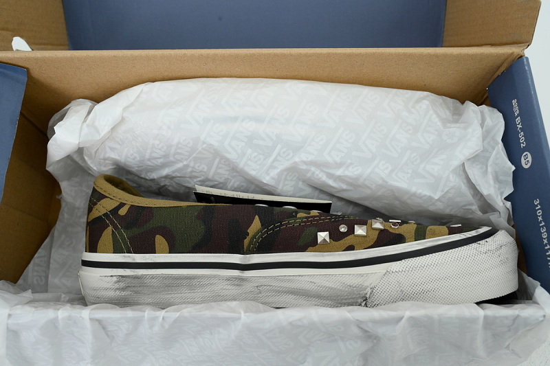 【AB3X7】铆钉迷彩 万斯 经典低帮时尚板鞋 VN000D9NWVD Vans Premium Authentic 'Woodland Camo Green'