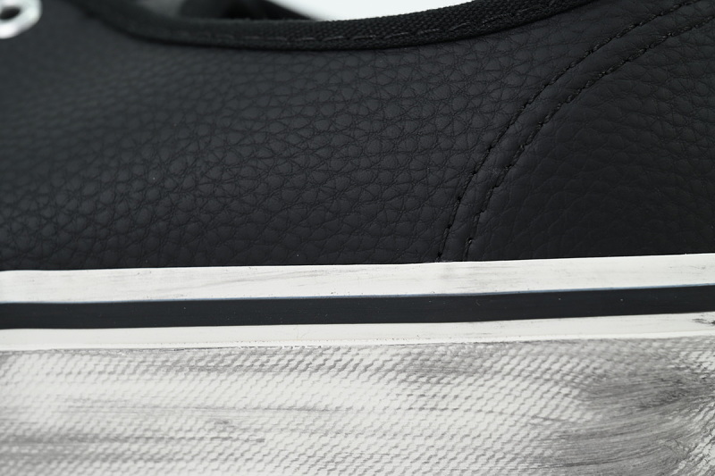 【AB3X7】铆钉皮黑 万斯 经典低帮时尚板鞋 VNO00D9NBLK Vans Premium Authentic 'Black'