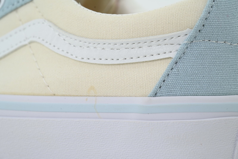 【AB1X7】SK8淡黄粉 万斯 经典低帮时尚板鞋 VN000CZU50K Vans Sk8-Low 'Beige White'