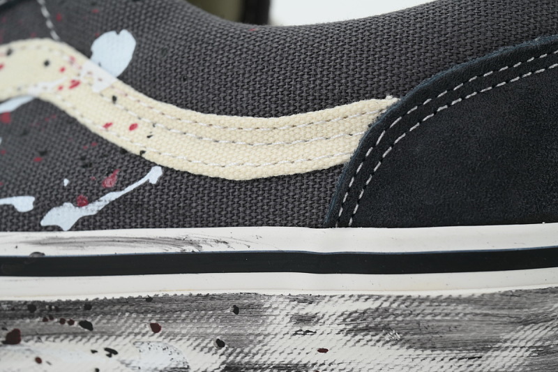 【AB3X7】泼墨黑色 万斯 经典低帮时尚板鞋 VN000D9RH91 Vans Old Skool 36 Paint Splatter 'Paint Splatter Charcoal Grey'