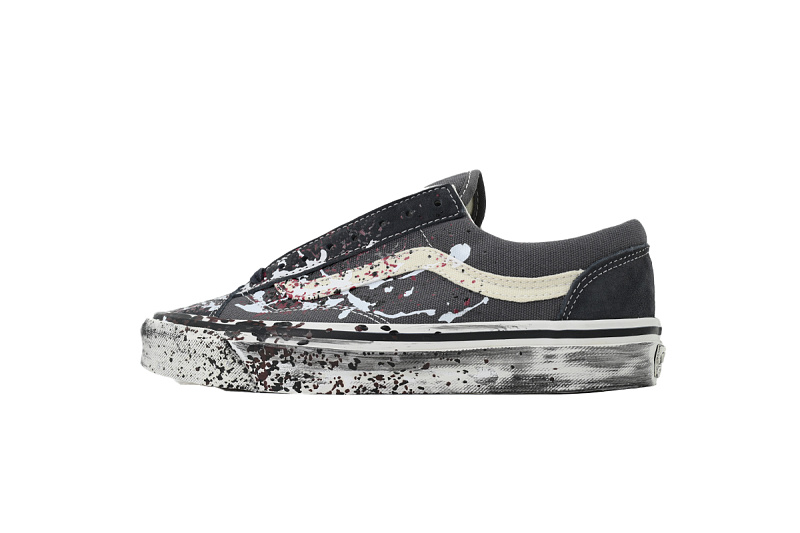 【AB3X7】泼墨黑色 万斯 经典低帮时尚板鞋 VN000D9RH91 Vans Old Skool 36 Paint Splatter 'Paint Splatter Charcoal Grey'