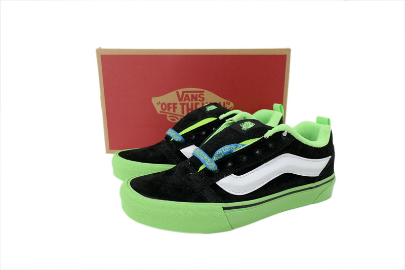 【AB8X7】面包荧光绿 万斯 经典低帮时尚板鞋 VN0009QCGRN Vans Knu-Skool 'Pop Outsole - Green'