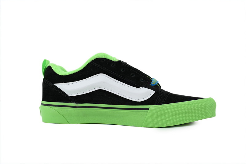 【AB8X7】面包荧光绿 万斯 经典低帮时尚板鞋 VN0009QCGRN Vans Knu-Skool 'Pop Outsole - Green'