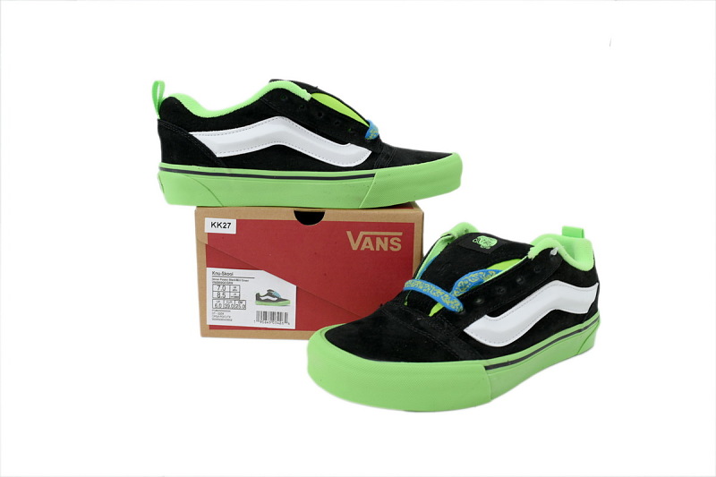 【AB8X7】面包荧光绿 万斯 经典低帮时尚板鞋 VN0009QCGRN Vans Knu-Skool 'Pop Outsole - Green'