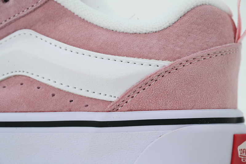 【AB8X7】面包樱花粉 万斯 经典低帮时尚板鞋 VN0009QCOUR Vans Knu-Skool 'Cherry blossom pink'