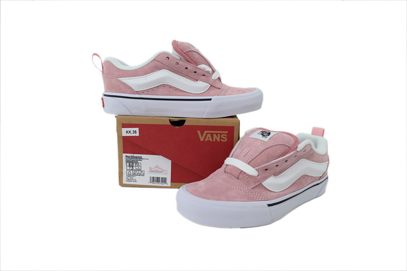 【AB8X7】面包樱花粉 万斯 经典低帮时尚板鞋 VN0009QCOUR Vans Knu-Skool 'Cherry blossom pink'