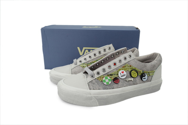 【AB3X7】徽章米灰彩 万斯 经典低帮时尚板鞋 VN000D9RENB VVans Old Skool 36 LX 'Souvenir Pack - Oatmeal'