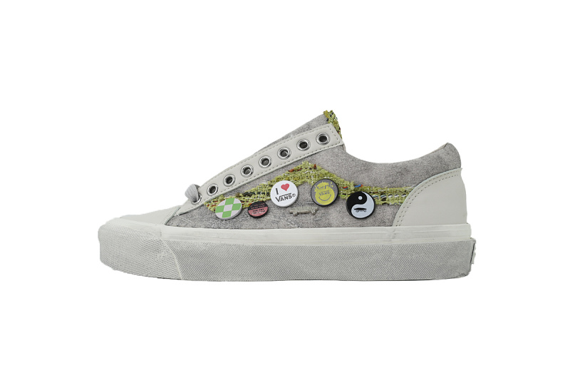 【AB3X7】徽章米灰彩 万斯 经典低帮时尚板鞋 VN000D9RENB VVans Old Skool 36 LX 'Souvenir Pack - Oatmeal'