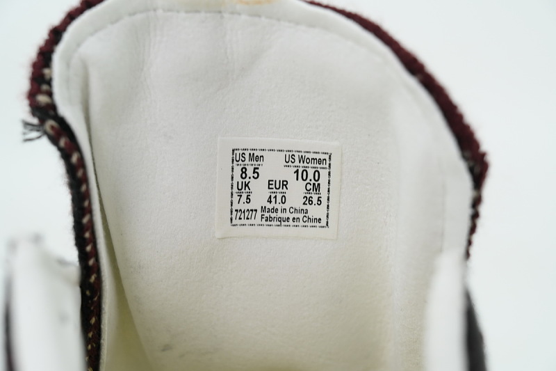 【AB2X7】EK编织黑红 万斯 经典低帮时尚板鞋 VN000EFKBRD Vans Premium Old Skool 'Knit Pack - Geo Check Bordeaux Red'