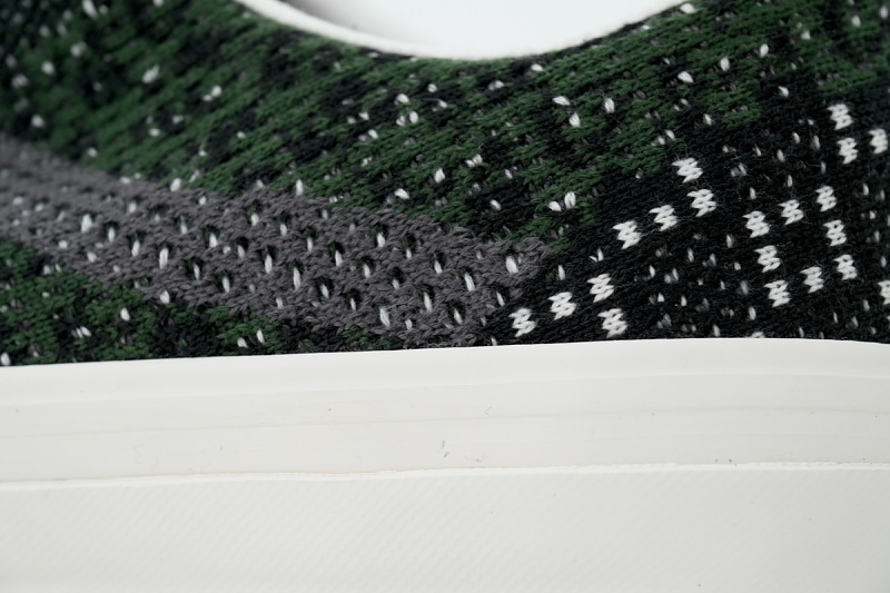 【AB2X7】EK编织黑绿 万斯 经典低帮时尚板鞋 VN000EFKEMU Vans Premium Old Skool 'Knit Pack - Cheetah Dried Kelp Green'