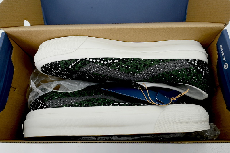 【AB2X7】EK编织黑绿 万斯 经典低帮时尚板鞋 VN000EFKEMU Vans Premium Old Skool 'Knit Pack - Cheetah Dried Kelp Green'