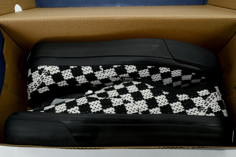 【AB2X7】EK编织黑灰 万斯 经典低帮时尚板鞋 VN000EJC1KP Vans Authentic 44 Premium 'Punk Check'