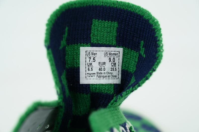 【AB2X7】EK编织蓝绿 万斯 经典低帮时尚板鞋 VN000EJC5W3 Vans LX Authentic 44 EK 'Punk Check Green Navy'