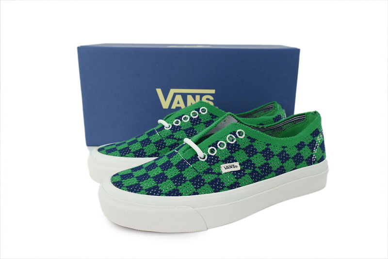 【AB2X7】EK编织蓝绿 万斯 经典低帮时尚板鞋 VN000EJC5W3 Vans LX Authentic 44 EK 'Punk Check Green Navy'