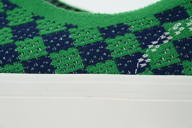 【AB2X7】EK编织蓝绿 万斯 经典低帮时尚板鞋 VN000EJC5W3 Vans LX Authentic 44 EK 'Punk Check Green Navy'