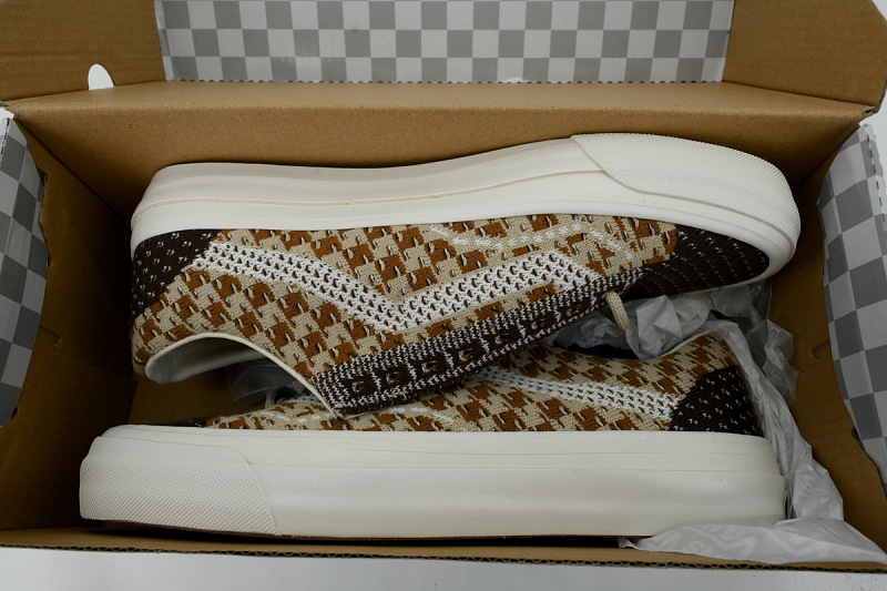 【AB2X7】EK编织棕白 万斯 经典低帮时尚板鞋 VN000D51DMV Vans Old Skool 36 Engineered Knit 'Potting Soil Brown'