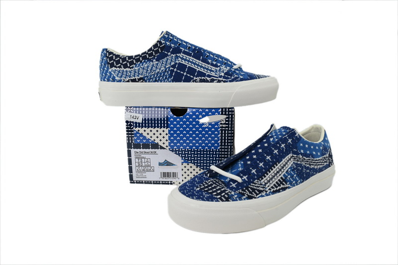 【AB2X7】EK编织宝石蓝 万斯 经典低帮时尚板鞋 VN000SHXBLU FDMTL x Vans Old Skool 36 Engineered Knit 'Sashiko Pack'