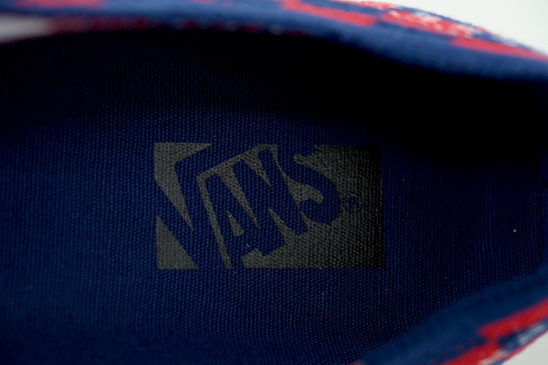 【AB2X7】EK编织红蓝 万斯 经典低帮时尚板鞋 VN000EJCRDB Vans LX Authentic 44 EK 'Punk Check Red Blue'