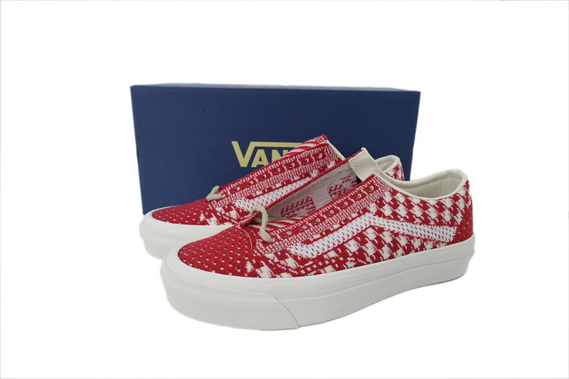 【AB2X7】EK编织红白 万斯 经典低帮时尚板鞋 VN000D8HESW Vans Old Skool 36 Engineered Knit 'Chili Pepper'