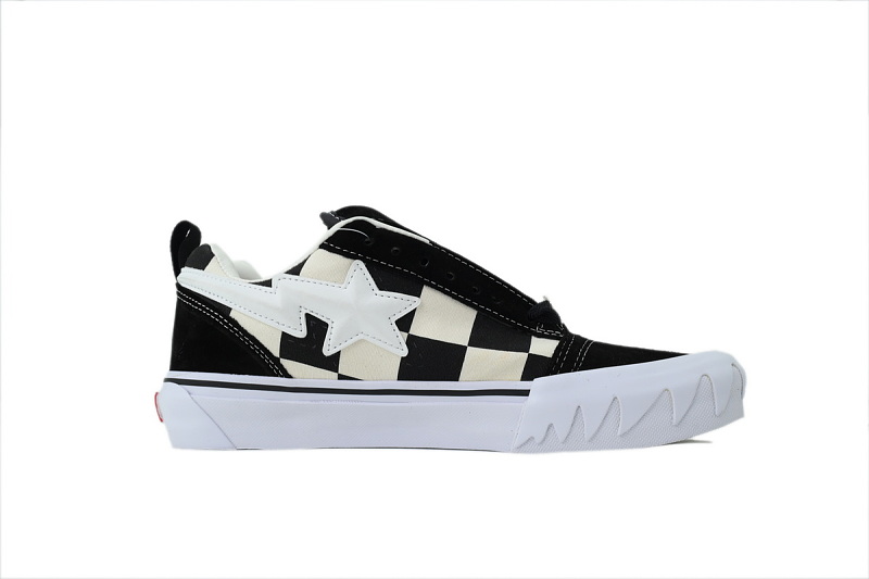 【BB9X7】迷彩格子 万斯 经典低帮时尚板鞋 VN000Z3929B BAPE x Vans Premium Knu Skool 'Camo Black'