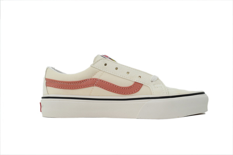 【AB9X7】SK8米白红 万斯 经典低帮时尚板鞋 VN0A4UWI4WU Vans Sk8-Low Reissue SF 'Antique White Langoustin'