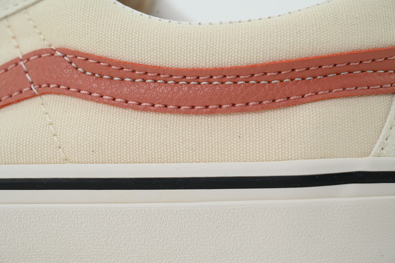 【AB9X7】SK8米白红 万斯 经典低帮时尚板鞋 VN0A4UWI4WU Vans Sk8-Low Reissue SF 'Antique White Langoustin'