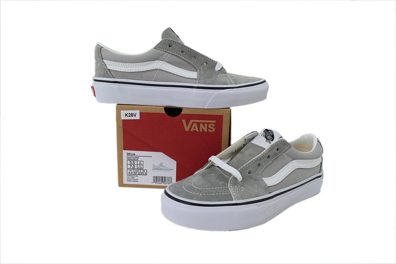 【AB9X7】SK8灰色 万斯 经典低帮时尚板鞋 VN0A4UUKIYP Vans Sk8-Low 'Drizzle'