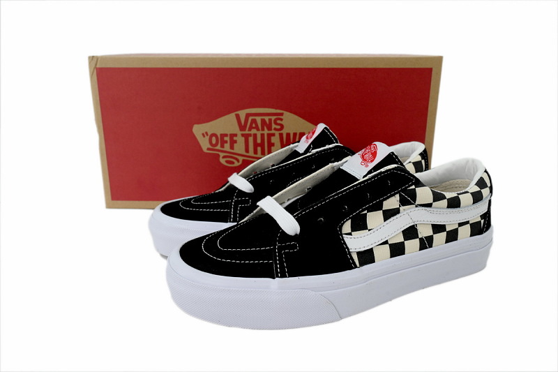 【AB9X7】SK8黑白格子 万斯 经典低帮时尚板鞋 VN0A4UUK4W7 Vans Sk8-Low 'Checkerboard - Black'
