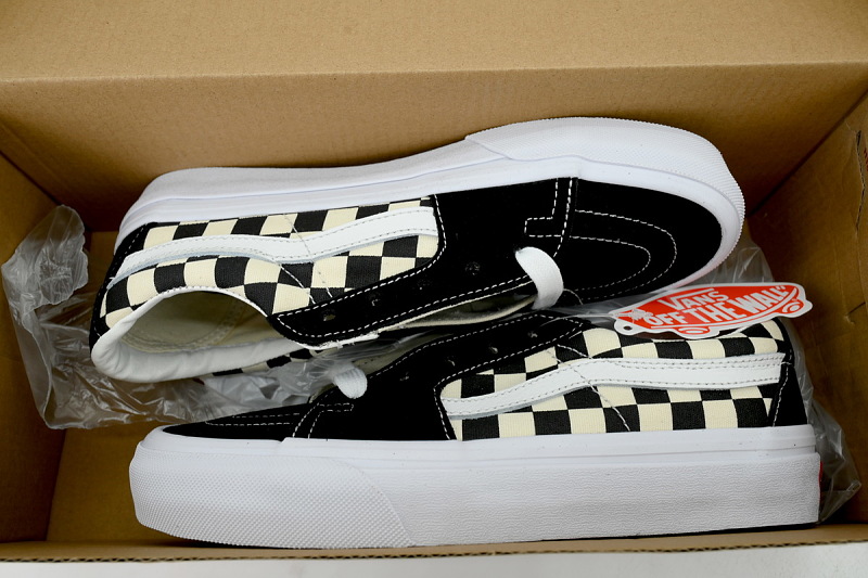 【AB9X7】SK8黑白格子 万斯 经典低帮时尚板鞋 VN0A4UUK4W7 Vans Sk8-Low 'Checkerboard - Black'
