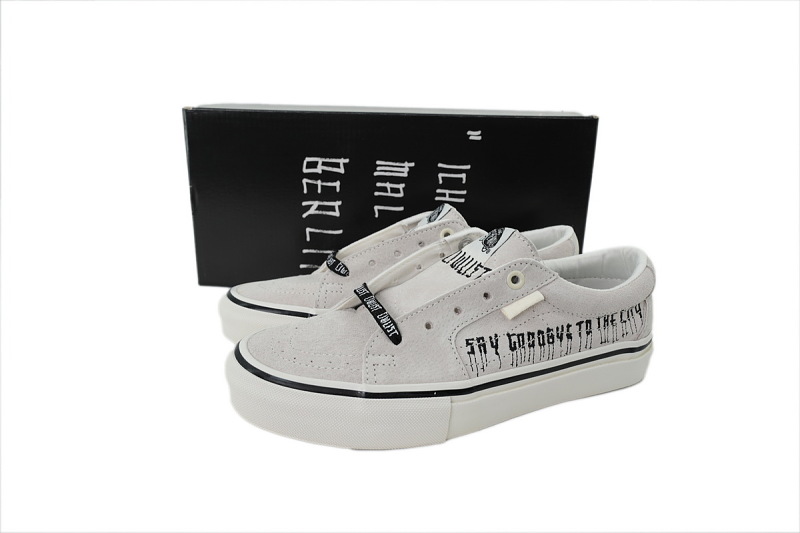 【AB1X7】SK8刺绣联名米色 万斯 经典低帮时尚板鞋 VN0A5FCF6FB Vans Sk8-Low 'Beige Snow'