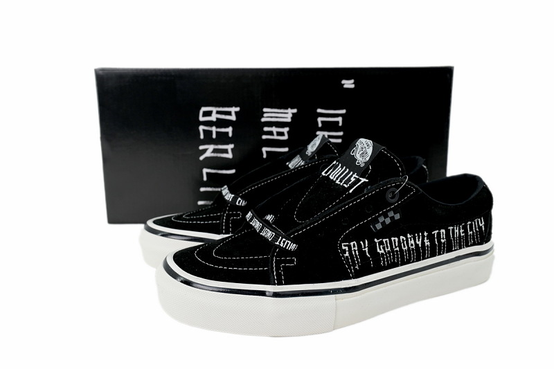 【AB1X7】SK8刺绣联名黑 万斯 经典低帮时尚板鞋 VN0A5FCF6EA Civilist x Vans Skate Sk8-Low 'Back To The Roots - Black'