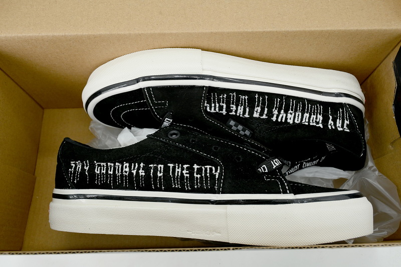 【AB1X7】SK8刺绣联名黑 万斯 经典低帮时尚板鞋 VN0A5FCF6EA Civilist x Vans Skate Sk8-Low 'Back To The Roots - Black'
