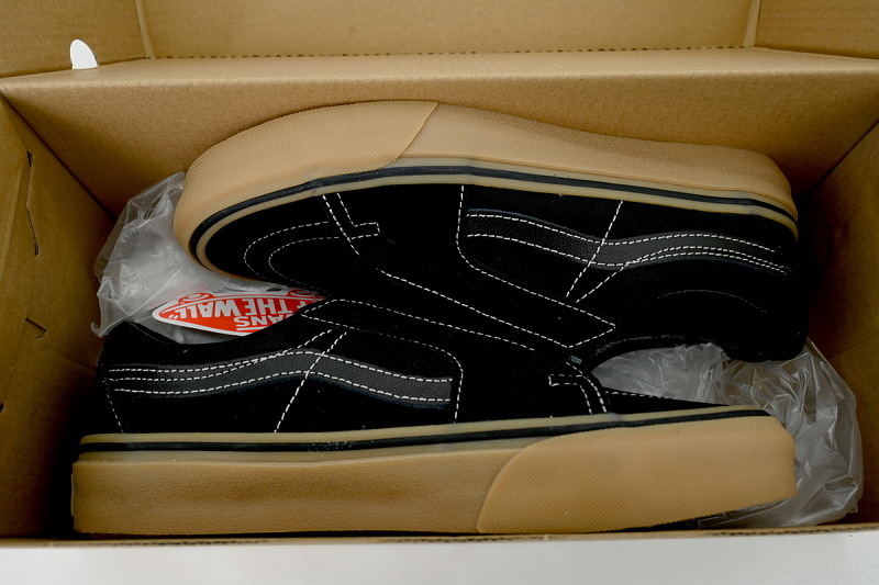 【AB9X7】SK8生胶黑灰条 万斯 经典低帮时尚板鞋 VN0009QRCJJ Vans Sk8-Low 'Black Gum'