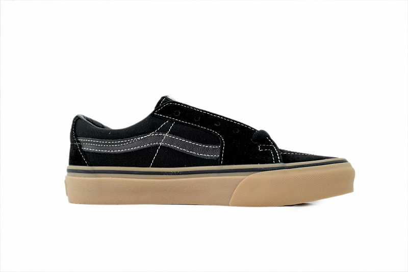 【AB9X7】SK8生胶黑灰条 万斯 经典低帮时尚板鞋 VN0009QRCJJ Vans Sk8-Low 'Black Gum'