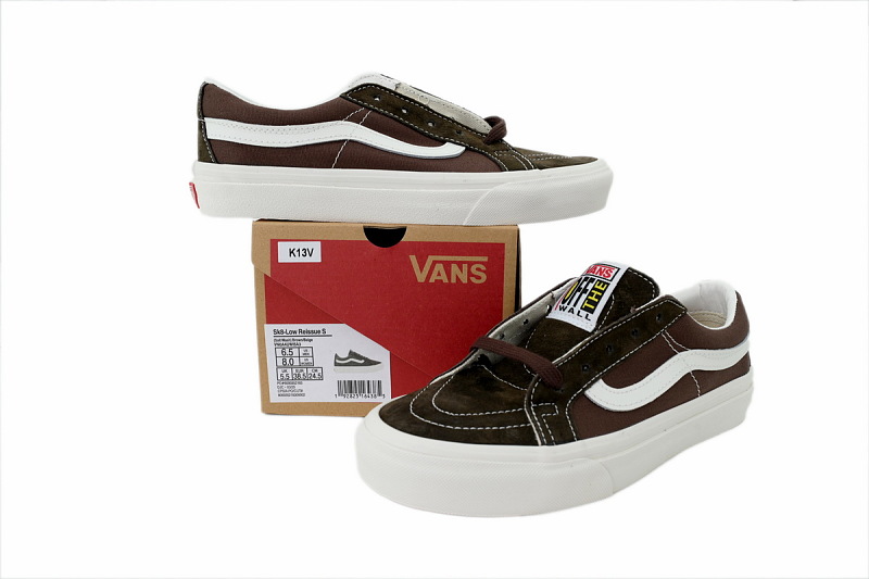 【AB9X7】SK8摩卡棕 万斯 经典低帮时尚板鞋 VN0A4UWI5A3 Tudor x Vans Sk8-Low Reissue SF 'Java Turtledove'