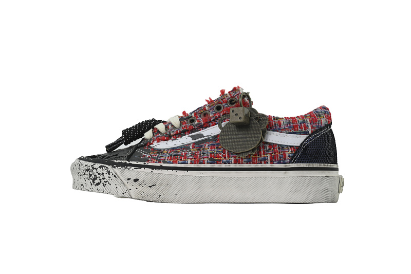 【AB3X7】小香风红色 万斯 经典低帮时尚板鞋 VN000D9VBOS Vans Old Skool Premium Charms 'Red Black'
