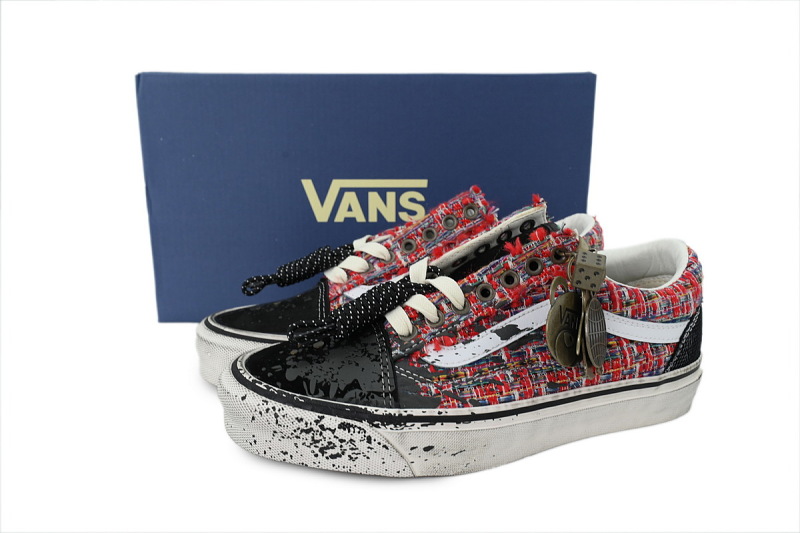【AB3X7】小香风红色 万斯 经典低帮时尚板鞋 VN000D9VBOS Vans Old Skool Premium Charms 'Red Black'