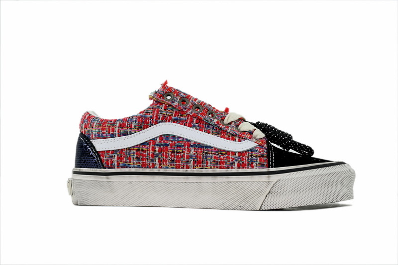 【AB3X7】小香风红色 万斯 经典低帮时尚板鞋 VN000D9VBOS Vans Old Skool Premium Charms 'Red Black'