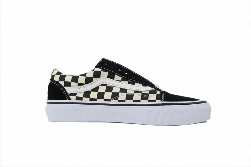 【AB7X7】格子系带 万斯 经典低帮时尚板鞋 VN0A38G1P0S1 Vans Vans Old Skool Primary Check "White/Black"