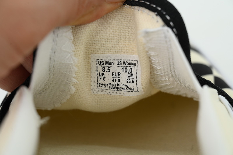 【AB7X7】格子一脚蹬 万斯 经典低帮时尚板鞋 VN000EYEBWW Vans Classic Slip-On 'Checkerboard'