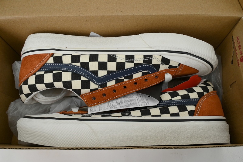 【AB8X7】SF包头黑红条 万斯 经典低帮时尚板鞋 VN0A3ZCJXMV Vans Style 36 SF 'Two Tone Salt Wash'