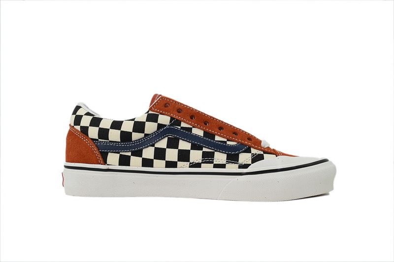 【AB8X7】SF包头黑红条 万斯 经典低帮时尚板鞋 VN0A3ZCJXMV Vans Style 36 SF 'Two Tone Salt Wash'