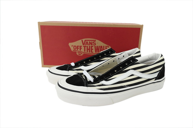 【AB8X7】SF包头格纹 万斯 经典低帮时尚板鞋 VN0A3ZCJXMU Vans Style 36 SF 'Stripe - Black' 2019