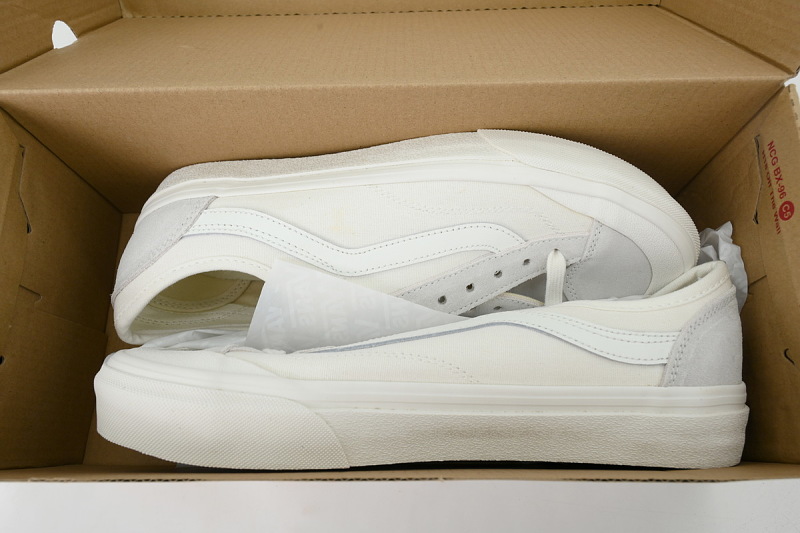 【AB8X7】SF包头米白 万斯 经典低帮时尚板鞋 VN0A3MVLQCS Vans Style 36 Decon Sf Shoes Grey/White