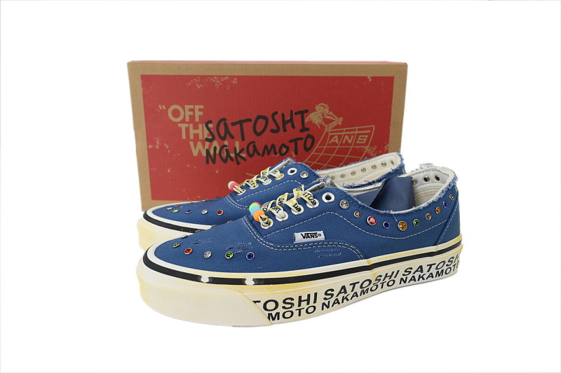 【BA5X7】宝石联名蓝 万斯 经典低帮时尚板鞋 VN000EHD7F3 Satoshi Nakamoto x Vans Era 95 'Brown/White/Turquoise'